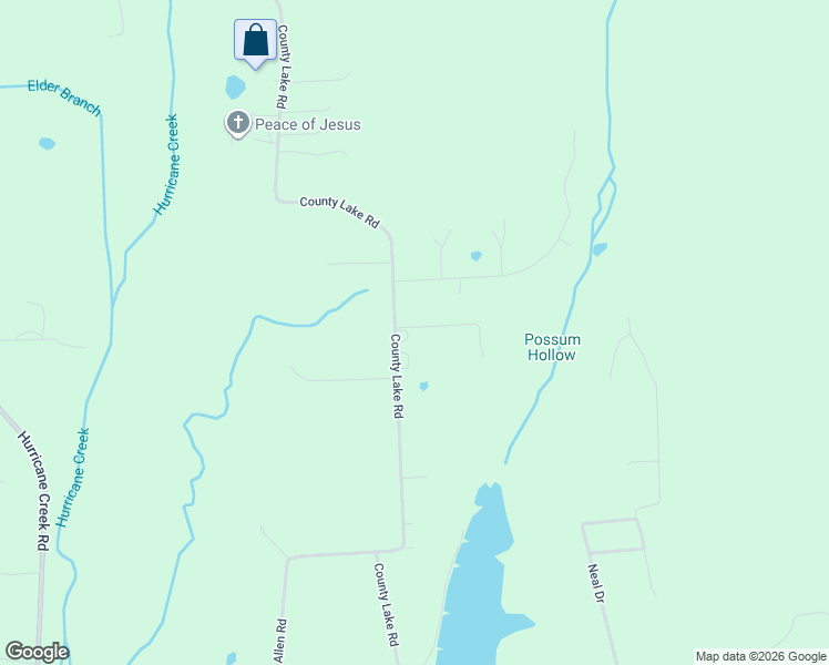 map of restaurants, bars, coffee shops, grocery stores, and more near 2151 County Lake Road in Gurley
