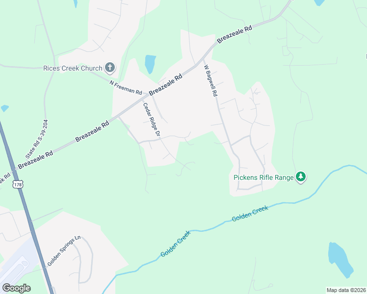 map of restaurants, bars, coffee shops, grocery stores, and more near 104 Chickasaw Court in Liberty