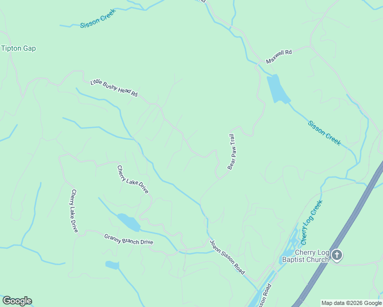 map of restaurants, bars, coffee shops, grocery stores, and more near 1235 Bear Paw Trail in Blue Ridge