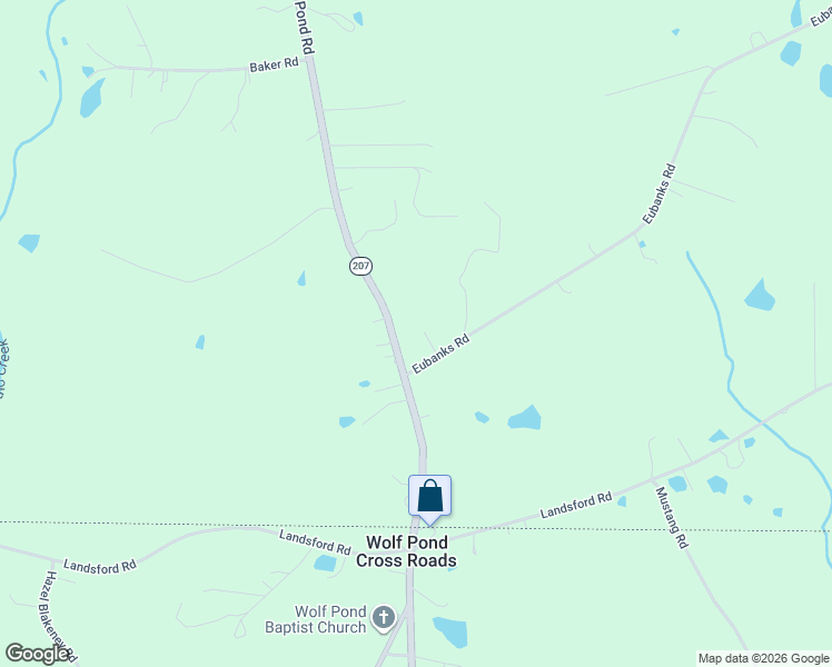 map of restaurants, bars, coffee shops, grocery stores, and more near 105 Eubanks Road in Monroe