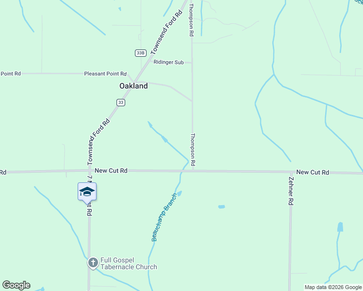 map of restaurants, bars, coffee shops, grocery stores, and more near 18115 Thompson Road in Athens