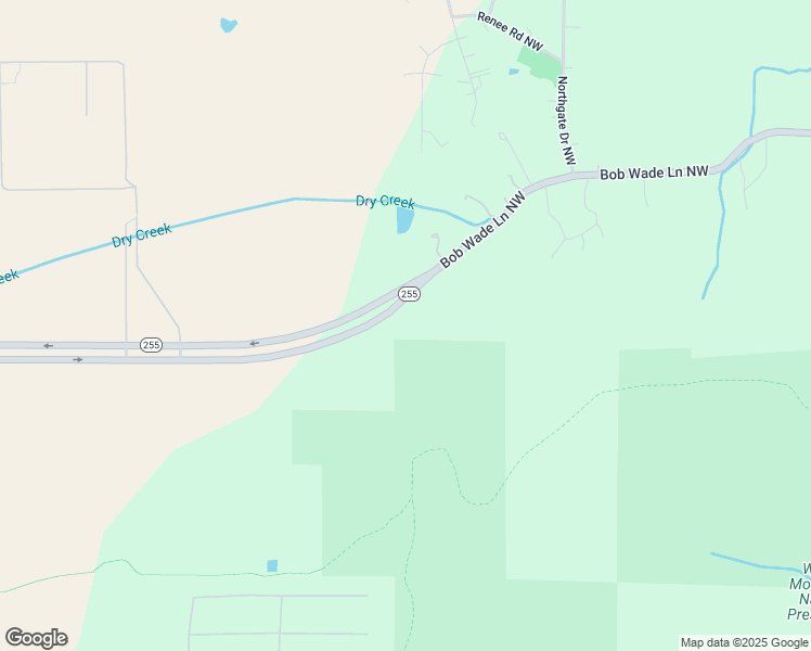 map of restaurants, bars, coffee shops, grocery stores, and more near 1532 Bob Wade Lane Northwest in Huntsville