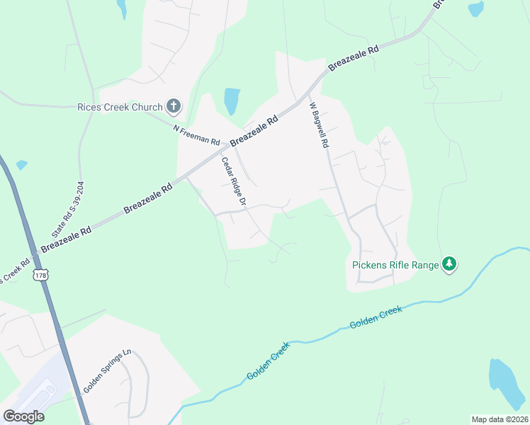 map of restaurants, bars, coffee shops, grocery stores, and more near 305 Tupelo Way in Liberty