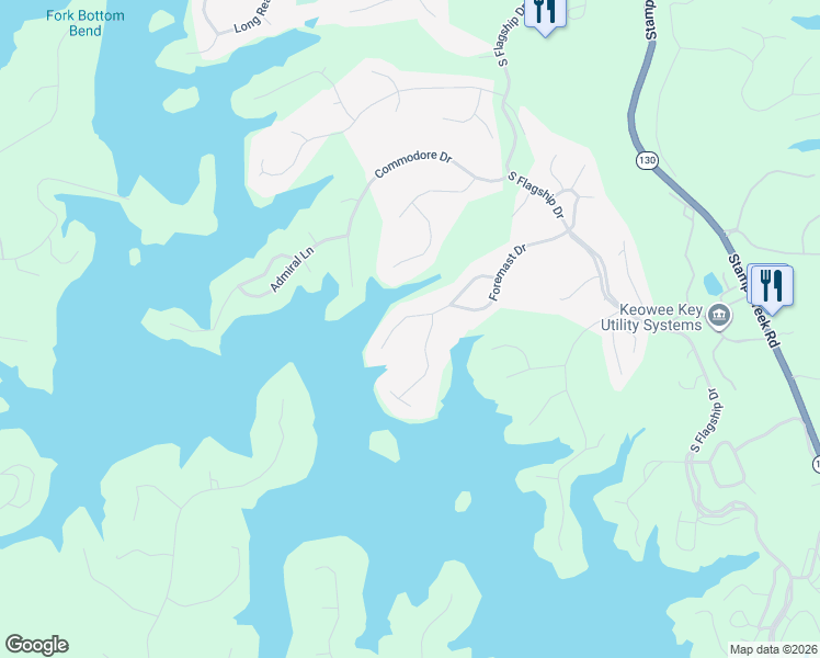 map of restaurants, bars, coffee shops, grocery stores, and more near 36 Foremast Drive in Salem
