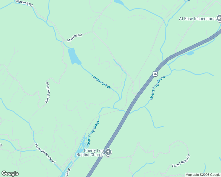 map of restaurants, bars, coffee shops, grocery stores, and more near 220 Old Mill Trace in Blue Ridge