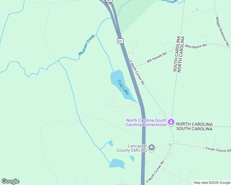 map of restaurants, bars, coffee shops, grocery stores, and more near 252 North Corner Estates Road in Lancaster
