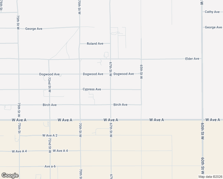 map of restaurants, bars, coffee shops, grocery stores, and more near Cypress Avenue in Rosamond
