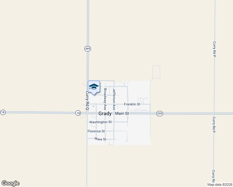 map of restaurants, bars, coffee shops, grocery stores, and more near 312 Mc Kinley Street in Grady