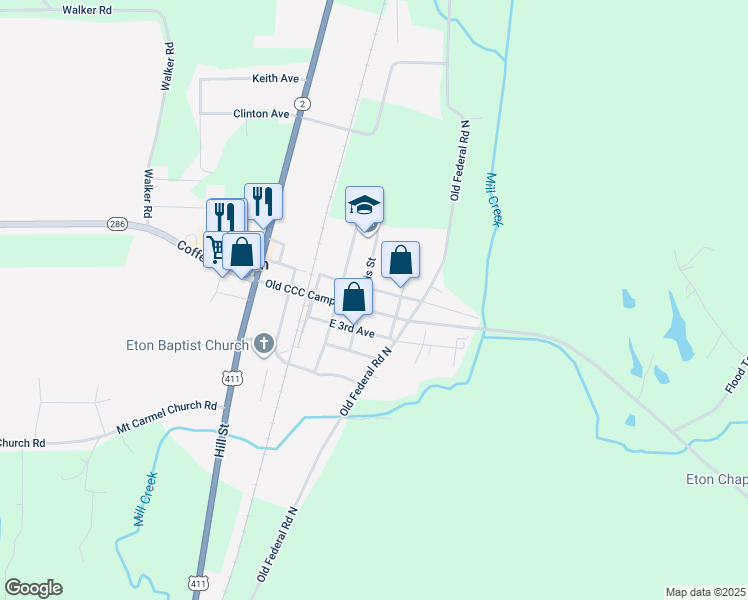 map of restaurants, bars, coffee shops, grocery stores, and more near 240-298 5th Ave E in Chatsworth