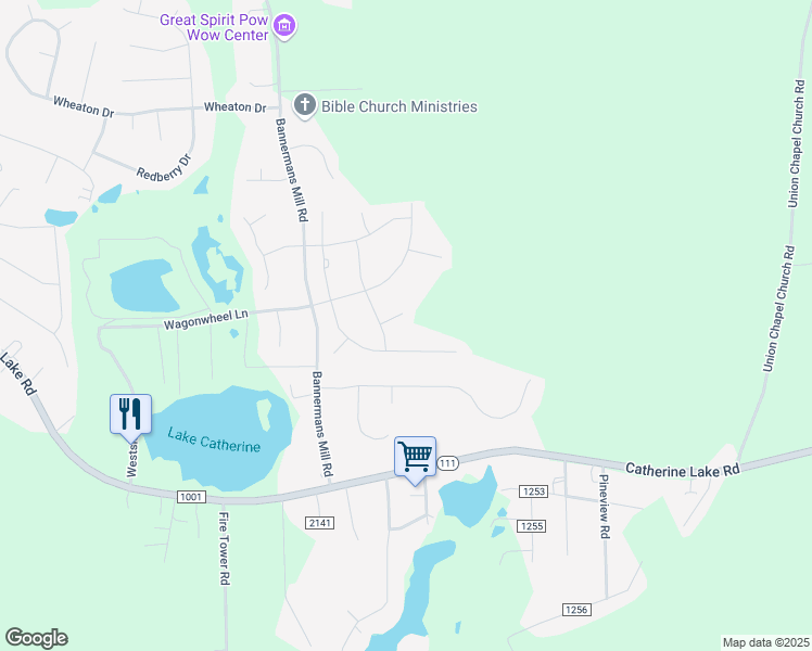 map of restaurants, bars, coffee shops, grocery stores, and more near 504 Hester Court in Richlands
