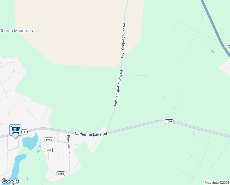 map of restaurants, bars, coffee shops, grocery stores, and more near 434 Union Chapel Church Road in Richlands