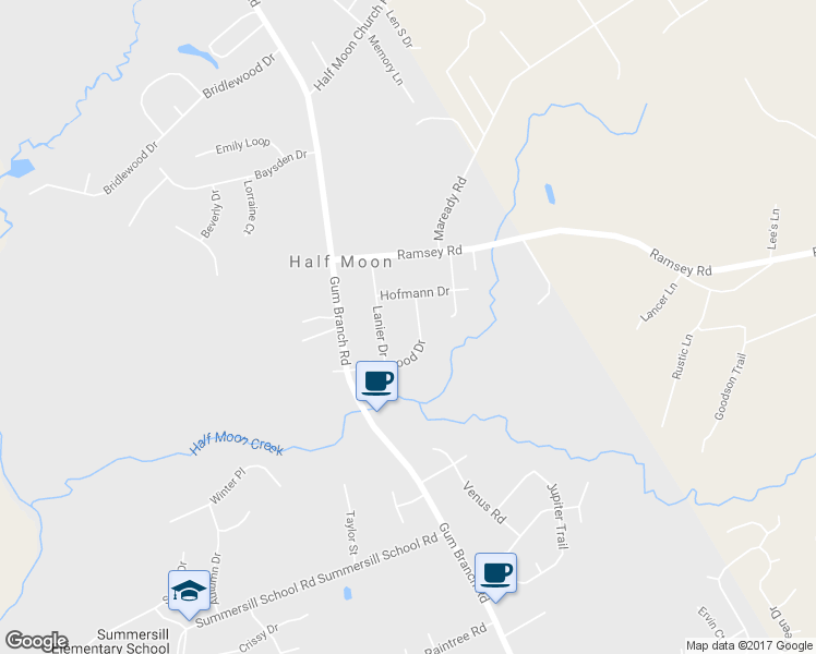 map of restaurants, bars, coffee shops, grocery stores, and more near 225 Edgewood Drive in Jacksonville