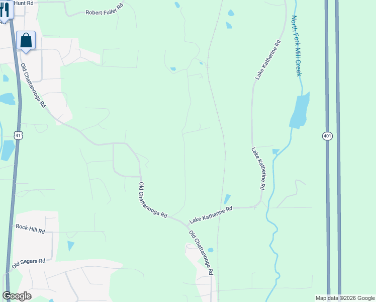 map of restaurants, bars, coffee shops, grocery stores, and more near 866 Bridges Road in Tunnel Hill