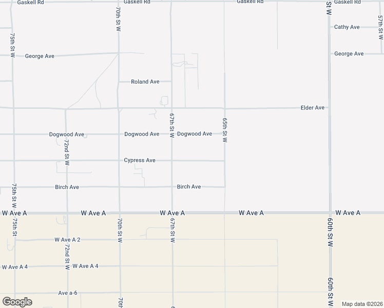 map of restaurants, bars, coffee shops, grocery stores, and more near Cypress Avenue in Rosamond