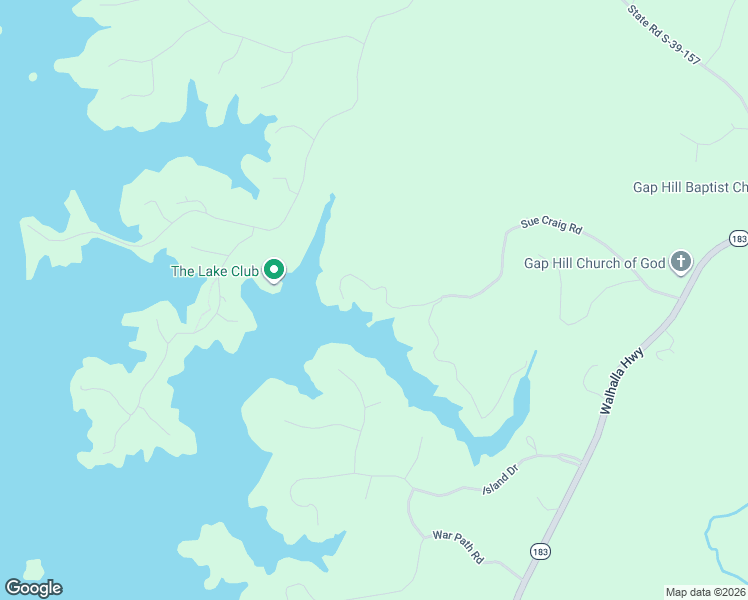map of restaurants, bars, coffee shops, grocery stores, and more near 431 Sue Craig Road in Six Mile