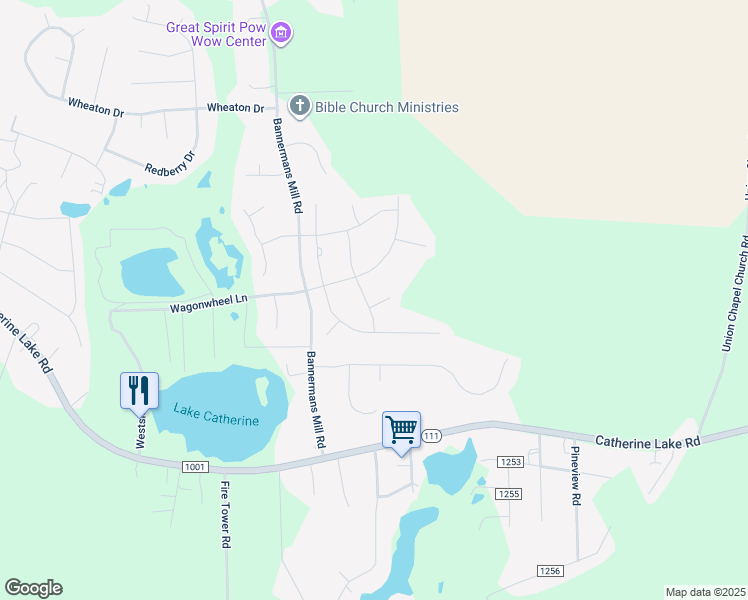 map of restaurants, bars, coffee shops, grocery stores, and more near 501 Hester Court in Richlands