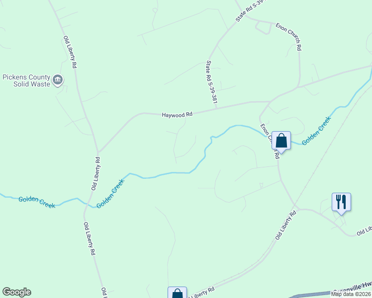 map of restaurants, bars, coffee shops, grocery stores, and more near 107 Logan Lane in Easley