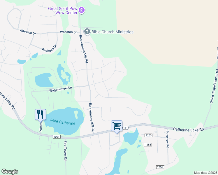 map of restaurants, bars, coffee shops, grocery stores, and more near 501 Hester Court in Richlands