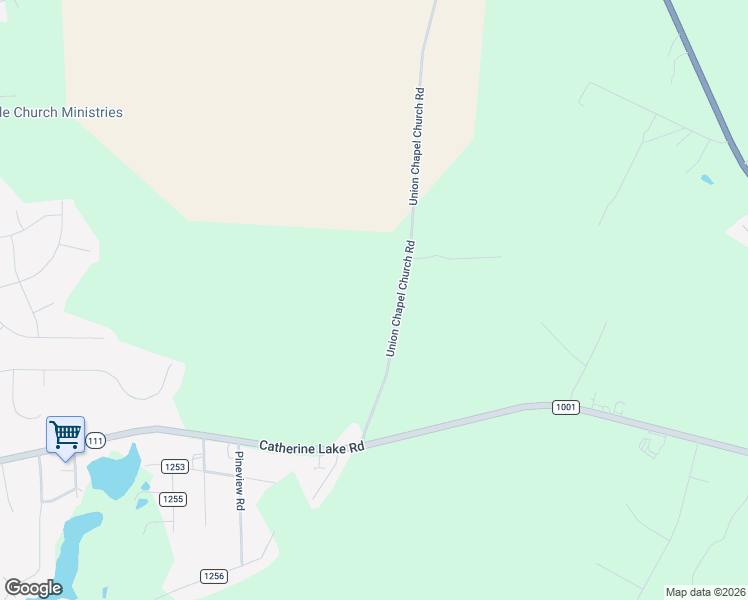 map of restaurants, bars, coffee shops, grocery stores, and more near 434 Union Chapel Church Road in Richlands