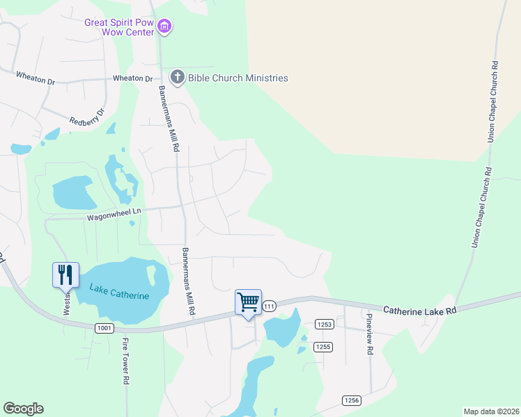 map of restaurants, bars, coffee shops, grocery stores, and more near 507 Hester Court in Richlands
