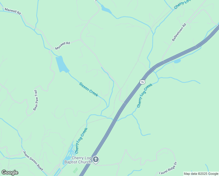 map of restaurants, bars, coffee shops, grocery stores, and more near Old Mill Trace in Blue Ridge