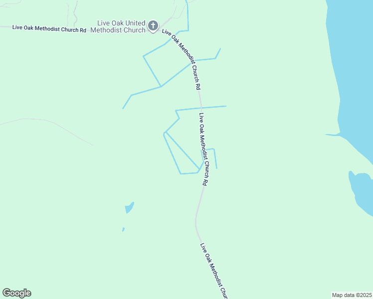 map of restaurants, bars, coffee shops, grocery stores, and more near Live Oak Methodist Church Road in Bladen County