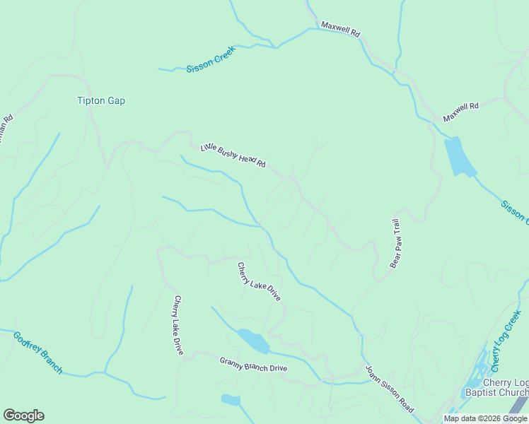 map of restaurants, bars, coffee shops, grocery stores, and more near 160 Little Beaver Drive in Cherry Log