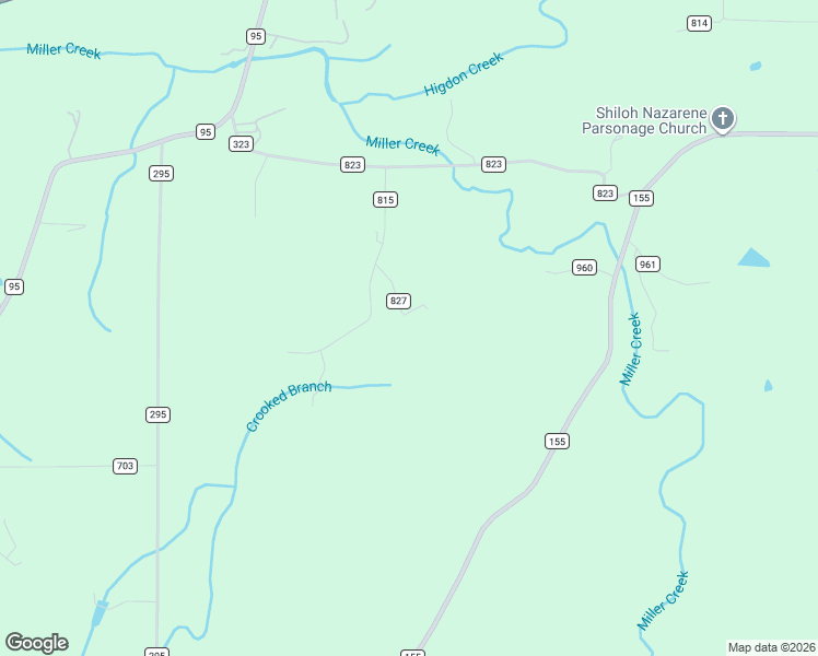 map of restaurants, bars, coffee shops, grocery stores, and more near 219 County Road 815 in Higdon
