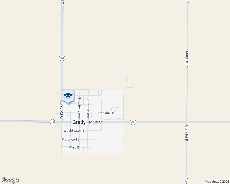 map of restaurants, bars, coffee shops, grocery stores, and more near 312 Mc Kinley Street in Grady