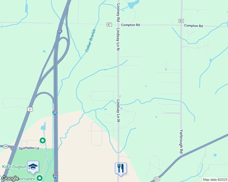 map of restaurants, bars, coffee shops, grocery stores, and more near 21913 Silver Oaks Circle in Athens