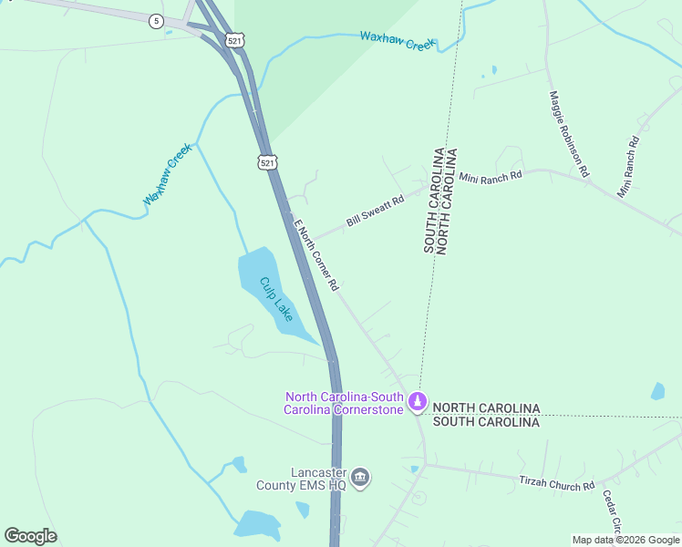 map of restaurants, bars, coffee shops, grocery stores, and more near 3928 East North Corner Road in Lancaster