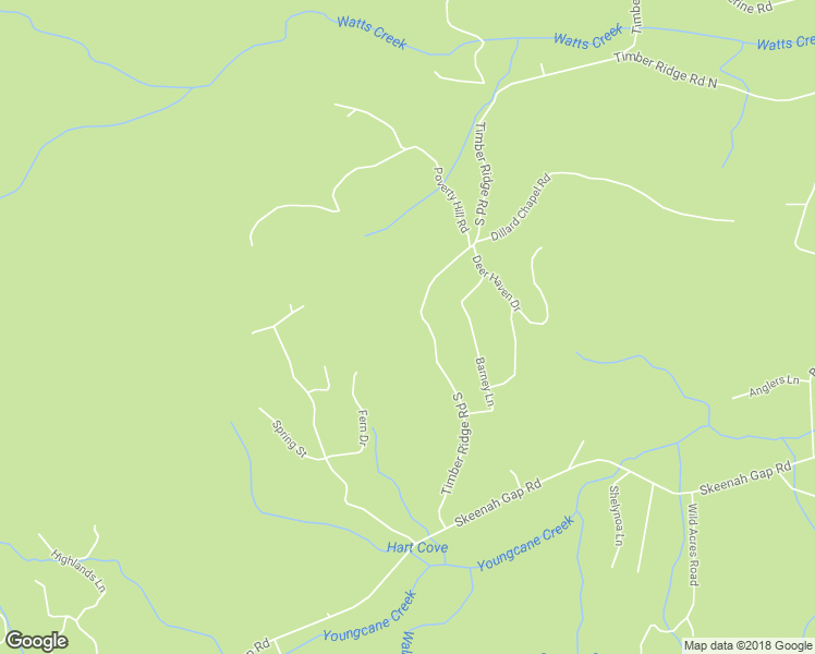 map of restaurants, bars, coffee shops, grocery stores, and more near 3545 Timber Ridge Road South in Blairsville