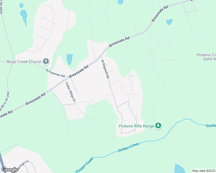 map of restaurants, bars, coffee shops, grocery stores, and more near 178 West Bagwell Road in Liberty