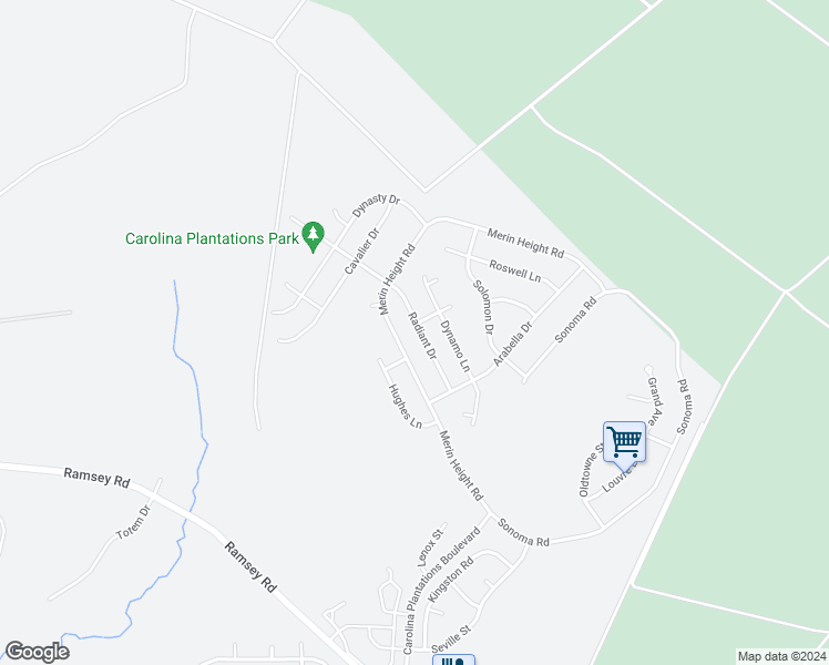 map of restaurants, bars, coffee shops, grocery stores, and more near 723 Radiant Drive in Jacksonville