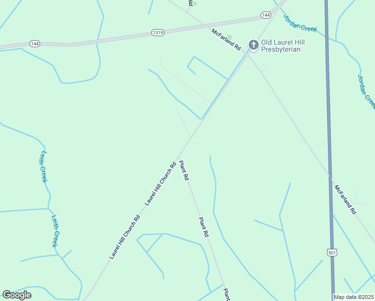 map of restaurants, bars, coffee shops, grocery stores, and more near 19101-19199 State Road 1321 in Laurel Hill