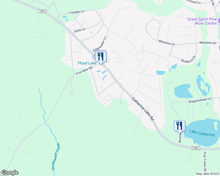 map of restaurants, bars, coffee shops, grocery stores, and more near 115 Oliver Cooper Road in Richlands