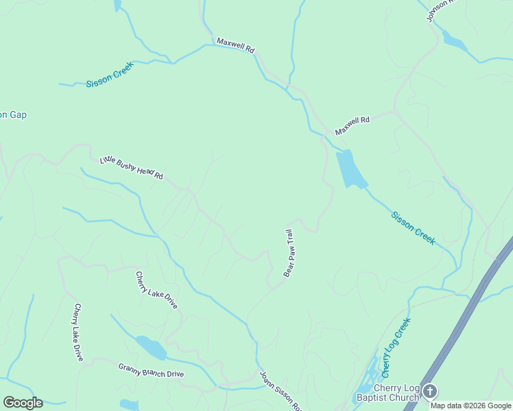 map of restaurants, bars, coffee shops, grocery stores, and more near 638 Bear Paw Trail in Blue Ridge