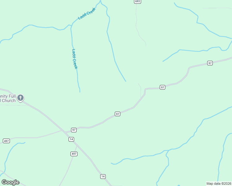 map of restaurants, bars, coffee shops, grocery stores, and more near 461 County Road 97 in Flat Rock