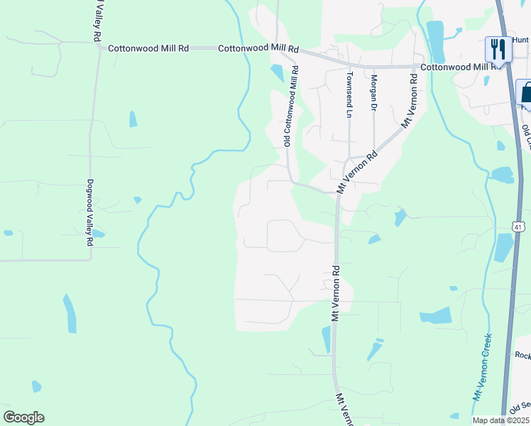 map of restaurants, bars, coffee shops, grocery stores, and more near 618 Pine Oaks Drive in Tunnel Hill