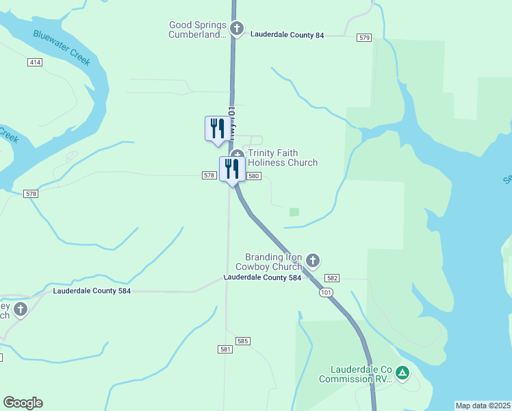 map of restaurants, bars, coffee shops, grocery stores, and more near 1008 Alabama 101 in Rogersville