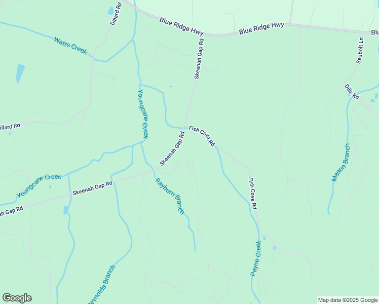 map of restaurants, bars, coffee shops, grocery stores, and more near 3742 Raburn Road in Blairsville