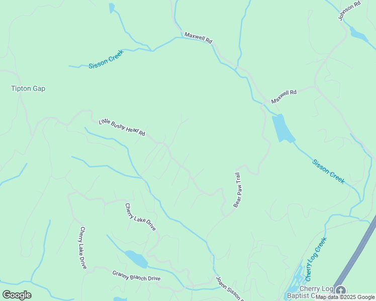 map of restaurants, bars, coffee shops, grocery stores, and more near 63 Posey Road in Blue Ridge