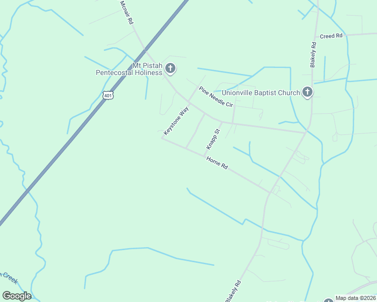 map of restaurants, bars, coffee shops, grocery stores, and more near 19680 Horne Road in Laurinburg