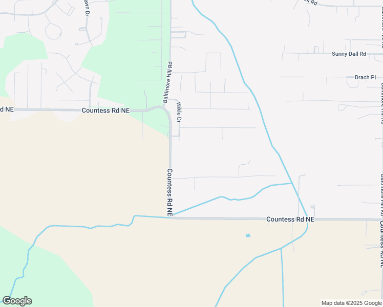 map of restaurants, bars, coffee shops, grocery stores, and more near 645 Countess Road Northeast in Huntsville