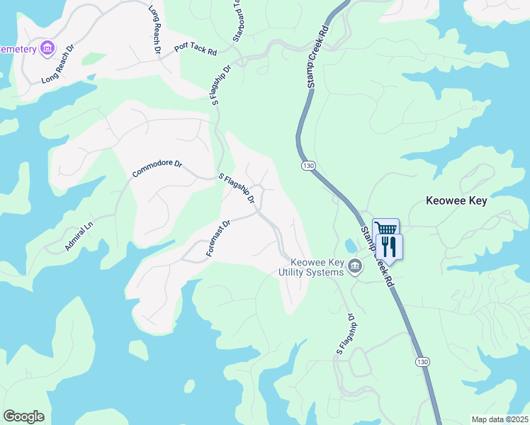 map of restaurants, bars, coffee shops, grocery stores, and more near 200 Captains Walk Circle in Salem