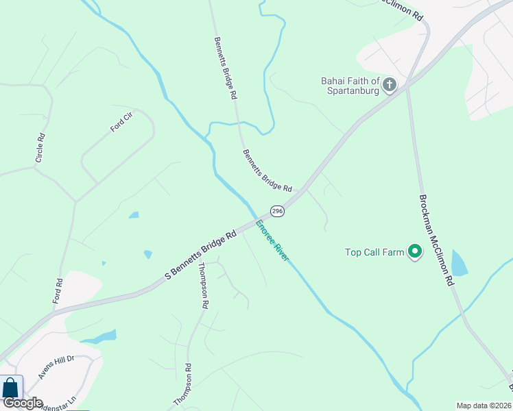 map of restaurants, bars, coffee shops, grocery stores, and more near 10938 Reidville Road in Greer