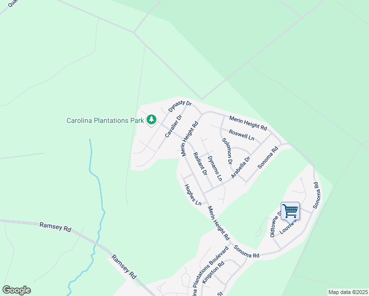 map of restaurants, bars, coffee shops, grocery stores, and more near 270 Merin Height Road in Jacksonville