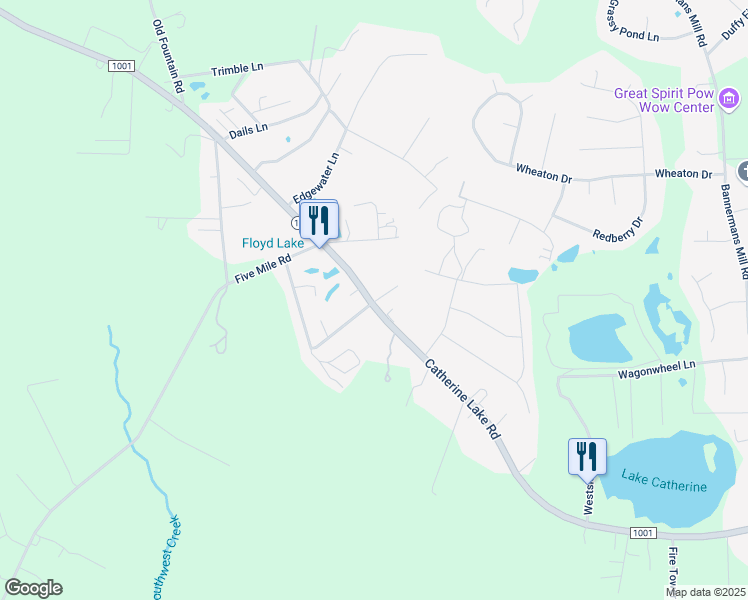 map of restaurants, bars, coffee shops, grocery stores, and more near 117 Virginias Landing Court in Richlands