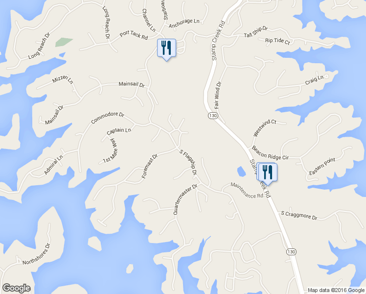 map of restaurants, bars, coffee shops, grocery stores, and more near 200 Captains Walk Circle in Salem