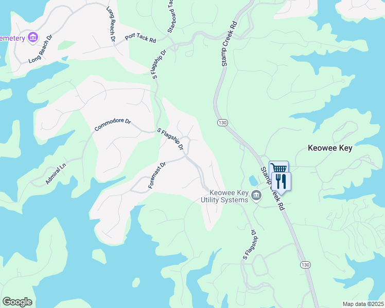 map of restaurants, bars, coffee shops, grocery stores, and more near 200 Captains Walk Circle in Salem